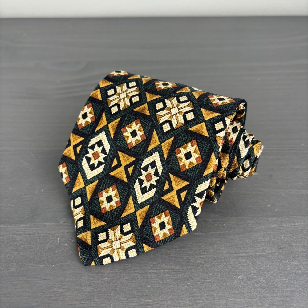 Chaps Ralph Lauren Vintage Men's Geometric Necktie‎ Dress Tie